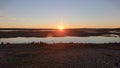 Sunset on Veliko blato je zaÃÂ¡tiÃâ¡eni ornitoloÃÂ¡ki rezervat ptica moÃÂvarica Hru vatskoj